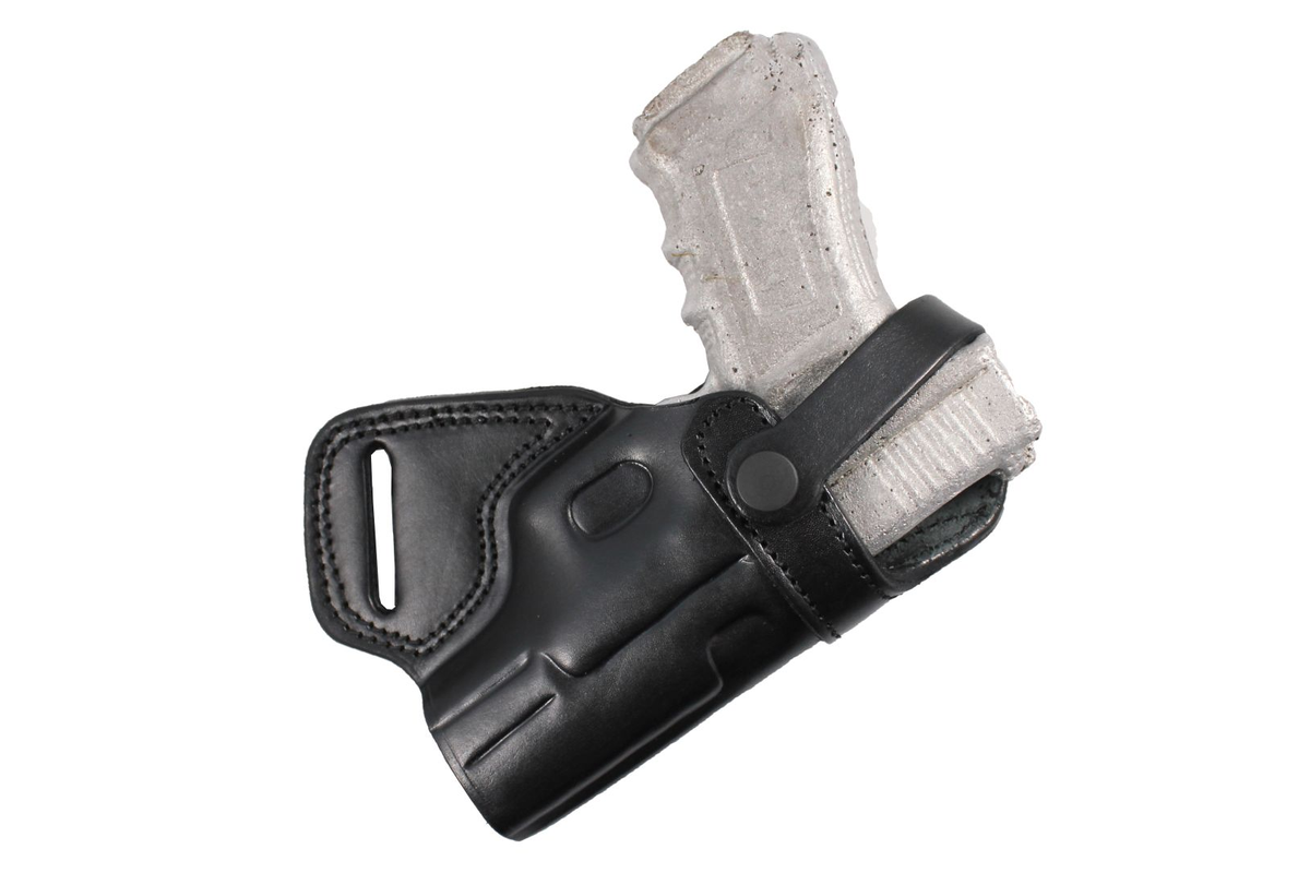 Middle Belt With Snap - Black