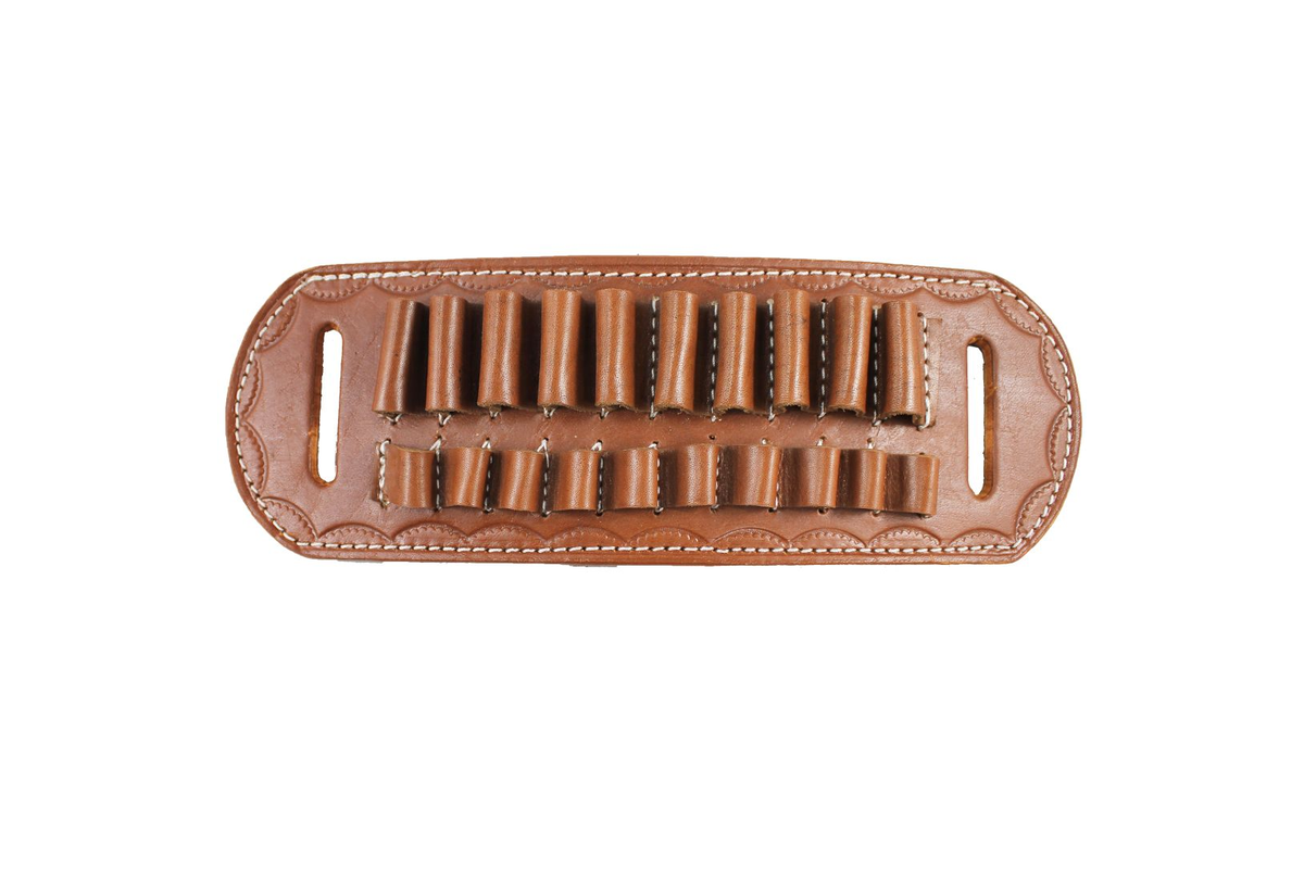 Ammo Cartridge Holder - "10 Cells", Brown